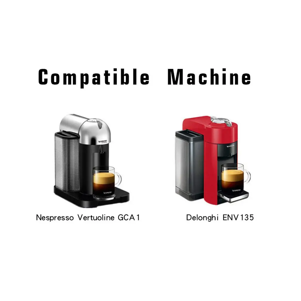 Адаптер для кофе капсулы Nespresso Vertuoline многоразовые из нержавеющей стали