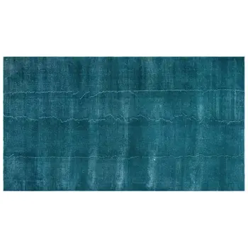 

Handmade Turquoise Vintage Overdyed Turkish Area Rug 205x368 Cm-6'9''X12'1''