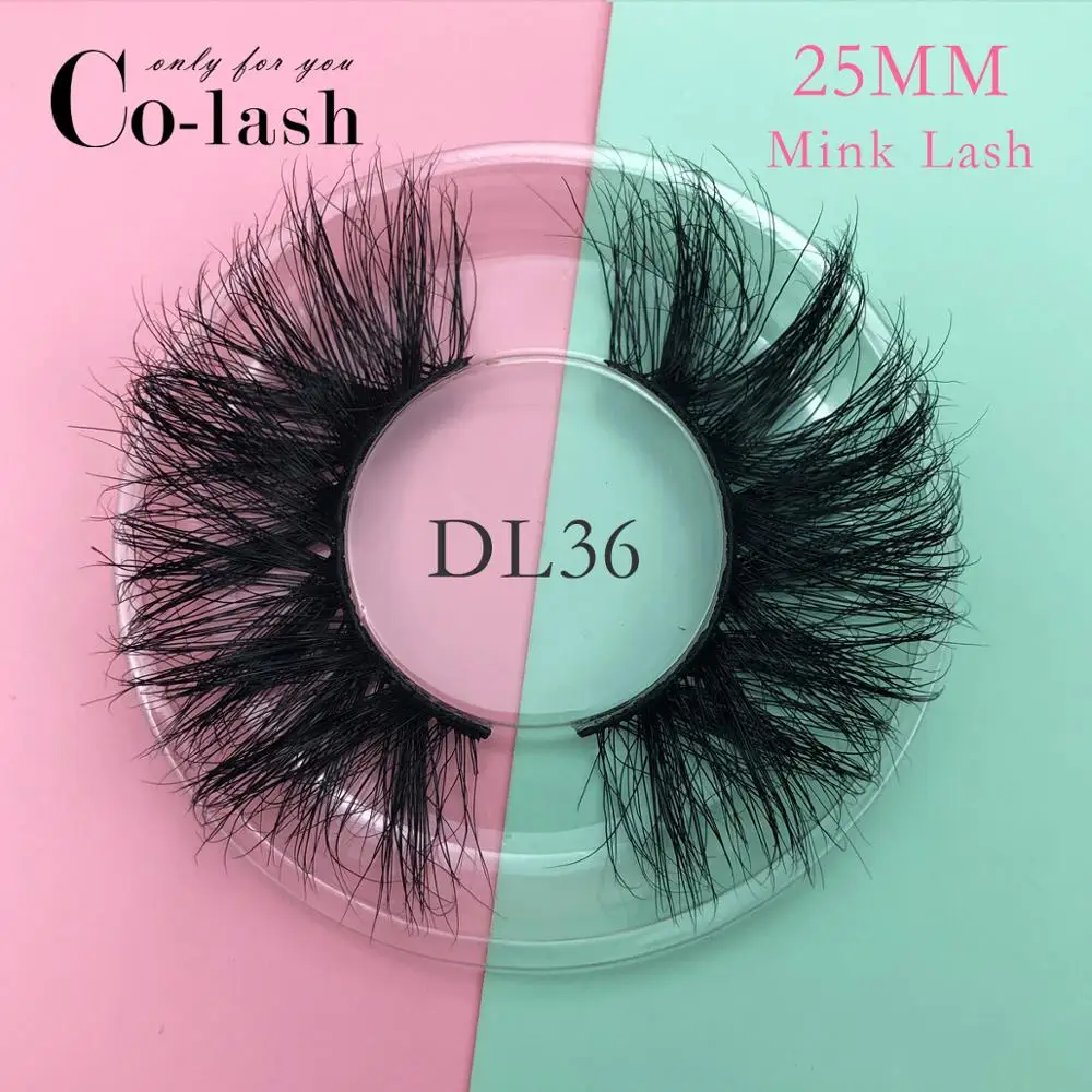 Colash 25 мм 100% ручная работа натуральные толстые ресницы для глаз инструменты
