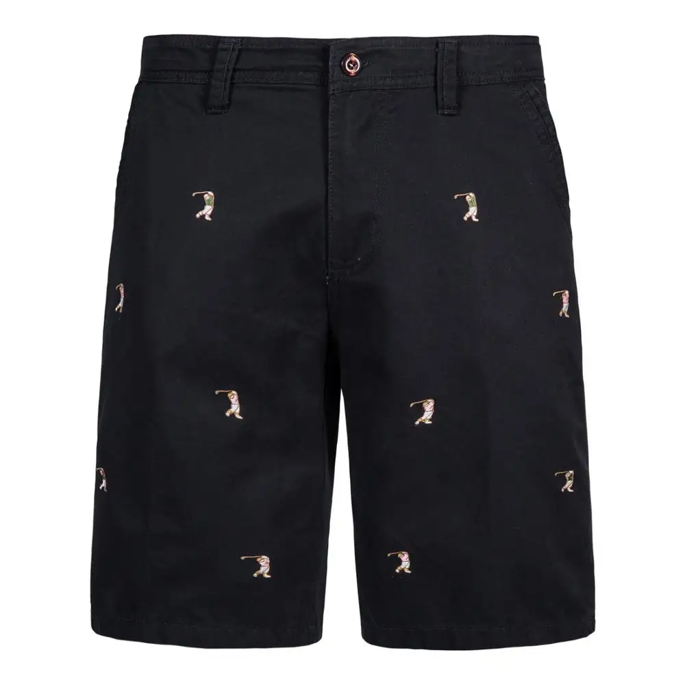

Shorts Cotton Beach Pants Hombre Casual Mens Summer Street Dress Printed Trousers Knee Length Fit Fashion Male 2020