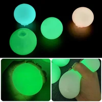 45/65mm Sticky Wall Ball Stress Relief Ceiling Balls Soft TPR Kids Decompression Toy Tossing Squash Ball Luminous Target Ball 1