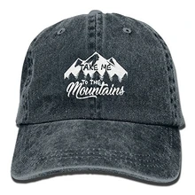 Take Me To The горы хлопок Регулируемый джинсы Кепки s Бейсбол Кепки, способный преодолевать Броды для взрослых