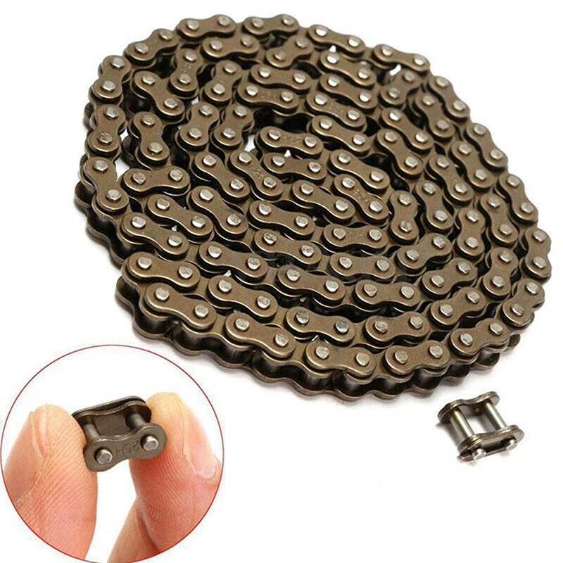 1pc 25H 158 Links Stainless steel Chain For 47/49cc Pocket Bike Mini Moto Quad Dirt ATV Scooter bike/Motorcycle Accessories mini moto chain