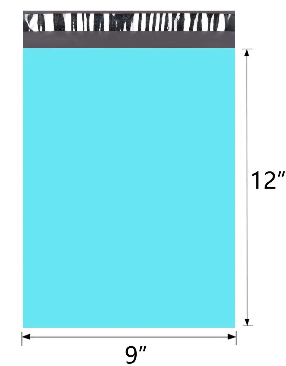 100 шт 23x30,5 см/9x12 дюймов бирюзовые зеленые поли почтальоны бутик сумки кутюр конверты