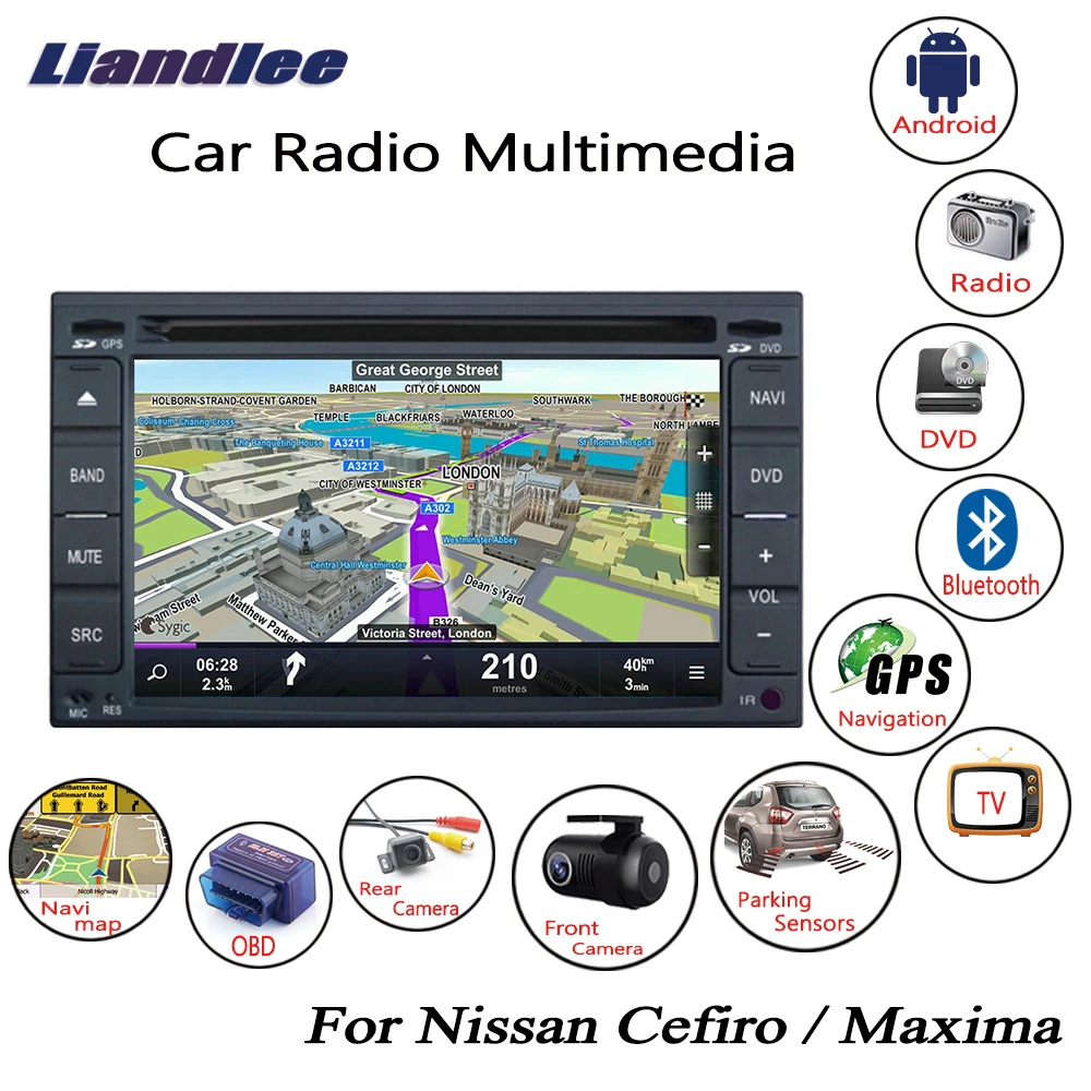 Liandlee для Nissan Cefiro / Maxima 1998 ~ 2003 Android автомобильный Радио CD DVD плеер GPS Navi навигация