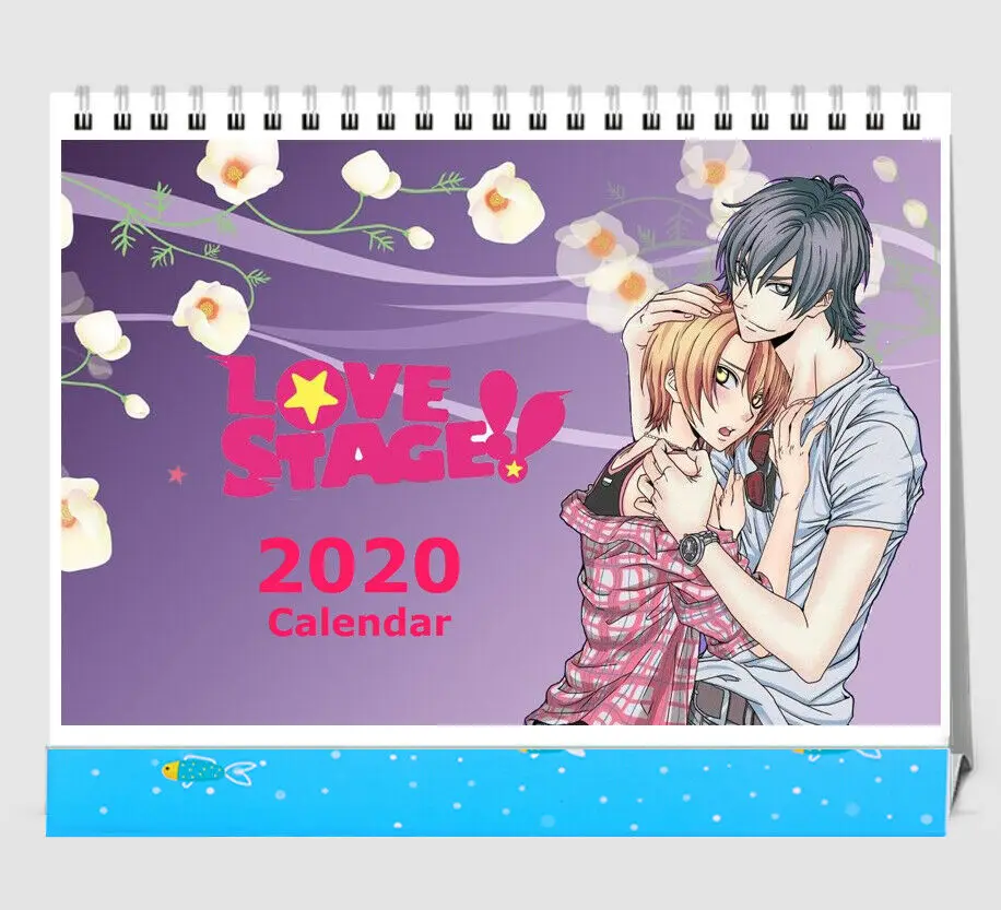 2020 аниме календарь Yaoi LOVE STAGE! Ichijou Ryouma Sena Izumi Настольный 13 страниц|Реквизит для