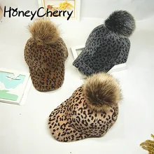 Родитель-ребенок, Леопардовый принт, норковая плюшевая теплая шапка с шерстью, бейсболка и солнцезащитная Кепка, реквизит для фотосессии новорожденных