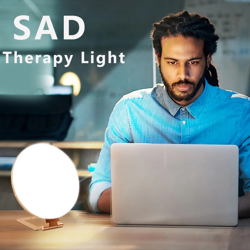 Lampe de luminothérapie 10000 Lux SAD Lampe LED de lumière du pour le  traitement efficace des troubles affectifs saisonniers avec fonction  minuterie Contrôle tactile convient à la maison/bureau