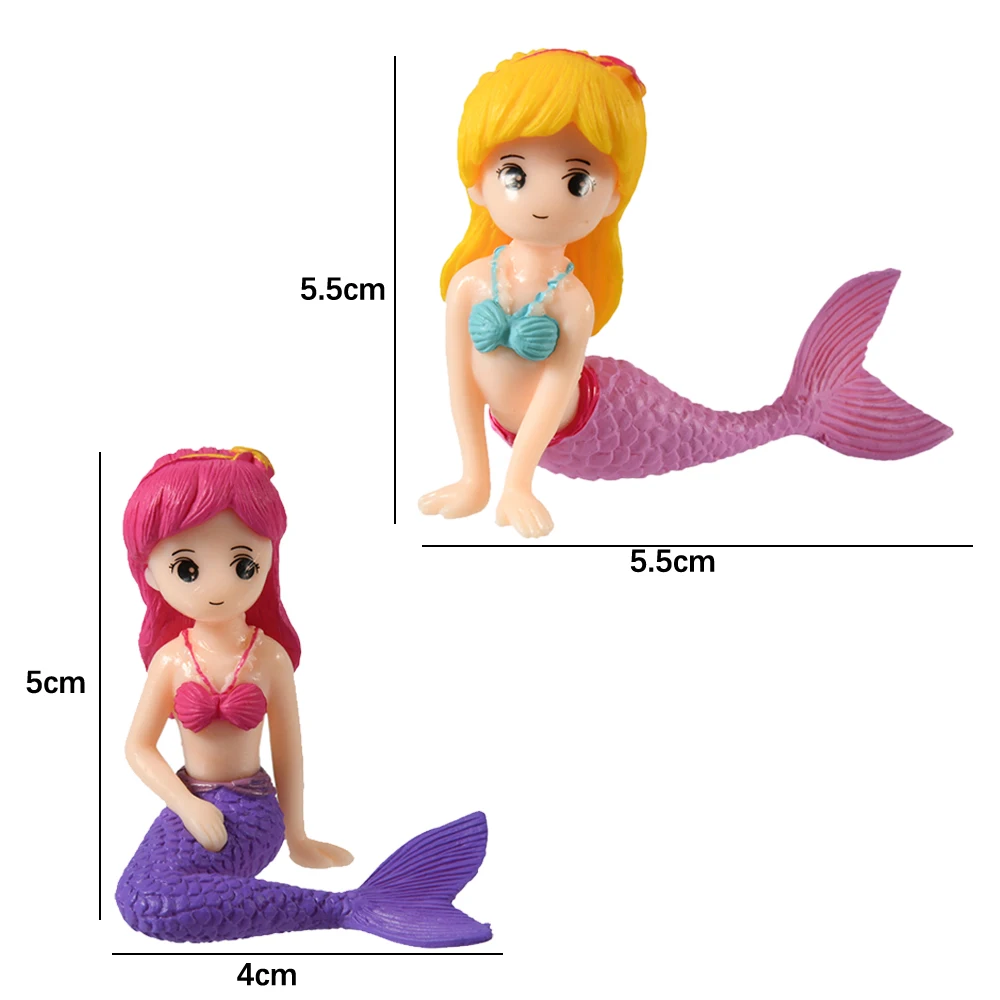 1pc Aquarium Fish Tank Little Mermaid Ornament Desk Decoration Accessories Decor fish tank ornaments,fish tank decorations,aquarium ornaments