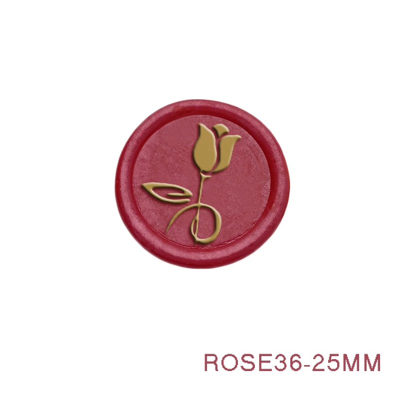 25/30MM Wax Stamp Sealing Retro Flower Net and Rose Fire Lacquer Seal Rose Series Gift Wedding Tools Post Decor Custom For Make 