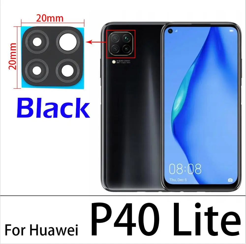 Premium Rear Camera Lens Glass with Adhesive Replacement