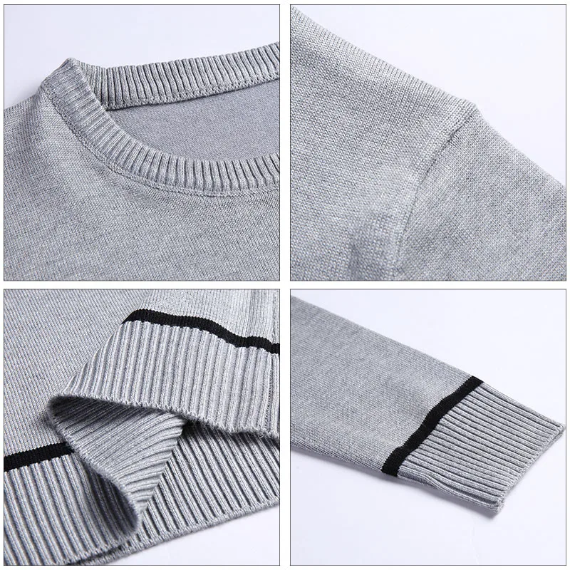AIRGRACIAS Sweater Men Autumn Winter Warm Mens Knitted Sweaters striped Casual O-Neck Pull Homme Cotton Pullover For Man AIRGRACIAS Sweater Men Autumn Winter Warm Mens Knitted Sweaters striped Casual O-Neck Pull Homme Cotton Pullover For Man