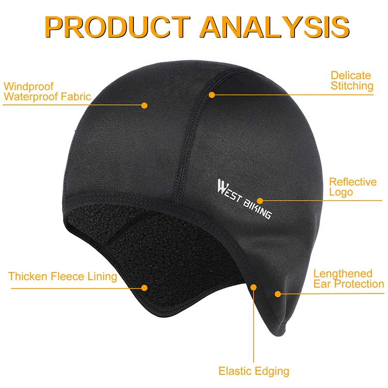 cycling cap with ear flaps