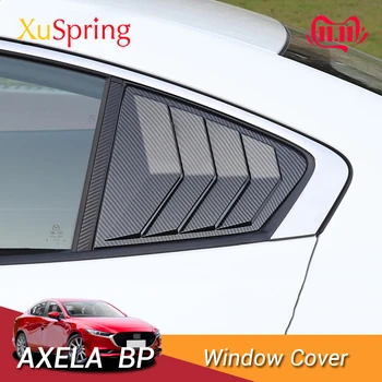 

For Mazda 3 Axela 2019 2020 BP Car Rear Window Corner Shutter Blind Cover Garnish Stickers Trim Styling