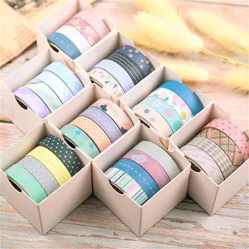 

4pcs/lot Kawaii Washi Tape Set Fall Plant Masking Tape for Planner Office Adhesive Tape DIY Stickers Scrapbooking Stationery