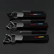 Универсальный Автомобильный Брелок Бизнес Стиль ремень на пояс эмблема высокого класса автомобильный брелок для Audi B8 B7 A6 Mazda speed Axela Atenza Cx3