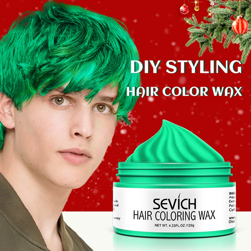 Sevich Men and Women One-time Hair Color Wax Pomade Unisex Temporary Black  White Hair Color Cream Gel Hairstyle Mud Hair Dye