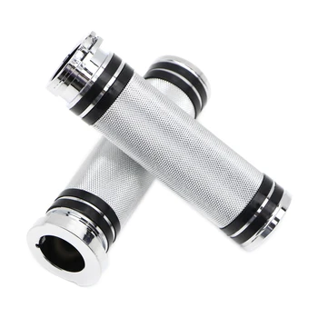 

Motorcycle Hand Grips Handle Bar Cover for Harley-Davidson XL XR Dyna Fatboy Softail Touring 1996-2007 CNC Handlebar Grip Chrome