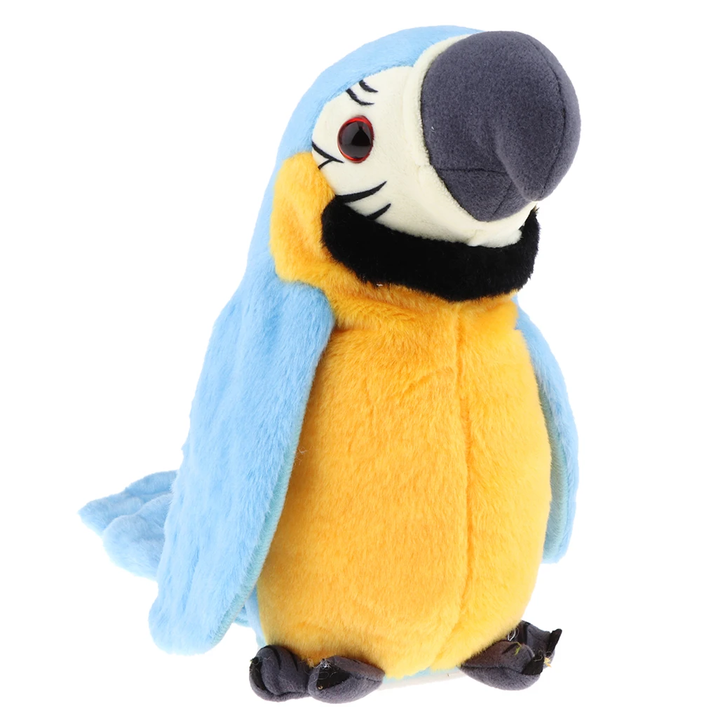 Talking Parrot Toy, Repeat What You Say Parrot Toys, Funny Mimic Electric Animal Plush Toy