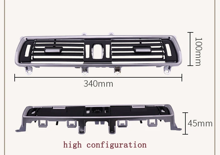 Автомобильный Стайлинг кондиционер вентиляционная рамка крышка наклейки отделка воздуха на выходе центральная консоль Кондиционер панель для BMW 5 серии GT - Цвет: high