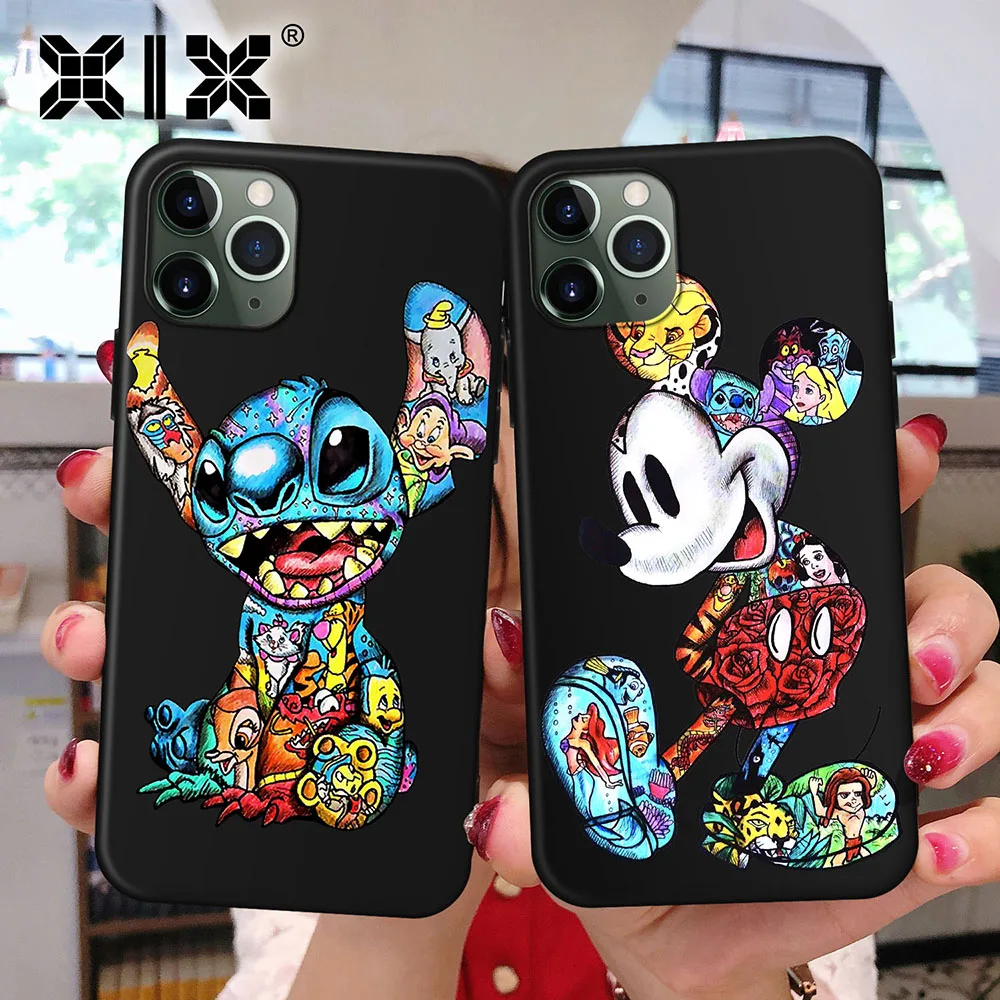 

XIX for Funda iPhone 11 Pro Case 5 5S 6 6S 7 8 Plus X XS Max Tattoo Cartoon for Cover iPhone 7 Case Soft TPU for iPhone XR Case