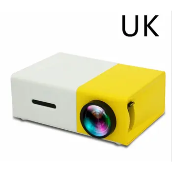

YG300 Mini LED Projector Compatible with 1080P YG-300 HDMI USB Portable Audio Projector Home Video Player