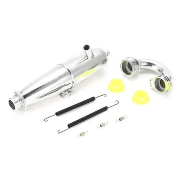 

New BQ004 Aluminum Alloy Joint Tubing Exhaust Pipe for 1/8 Nitro RC Car Truck Buggy Off-road HSP redcat/ SH GO 21 28 Engine