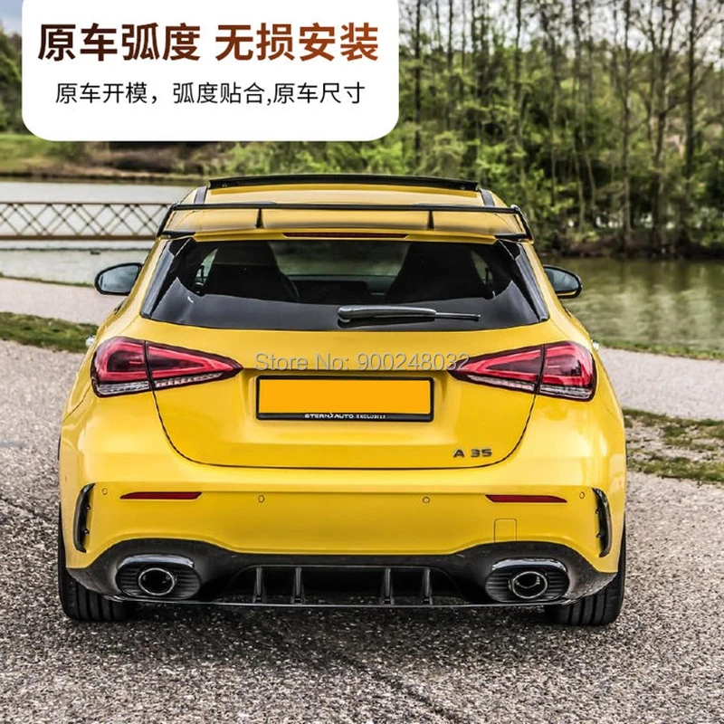 

For Mercedes Benz W177 A180 A200 A250 A260 ABs Black spoiler Wing Trunk Lip Boot Cover Car Styling