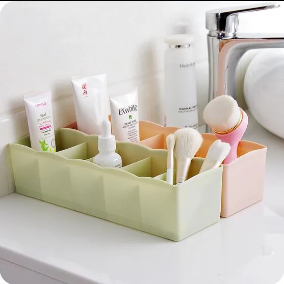 Пластиковый органайзер для косметики с 5 ячейками коробка хранения ящик