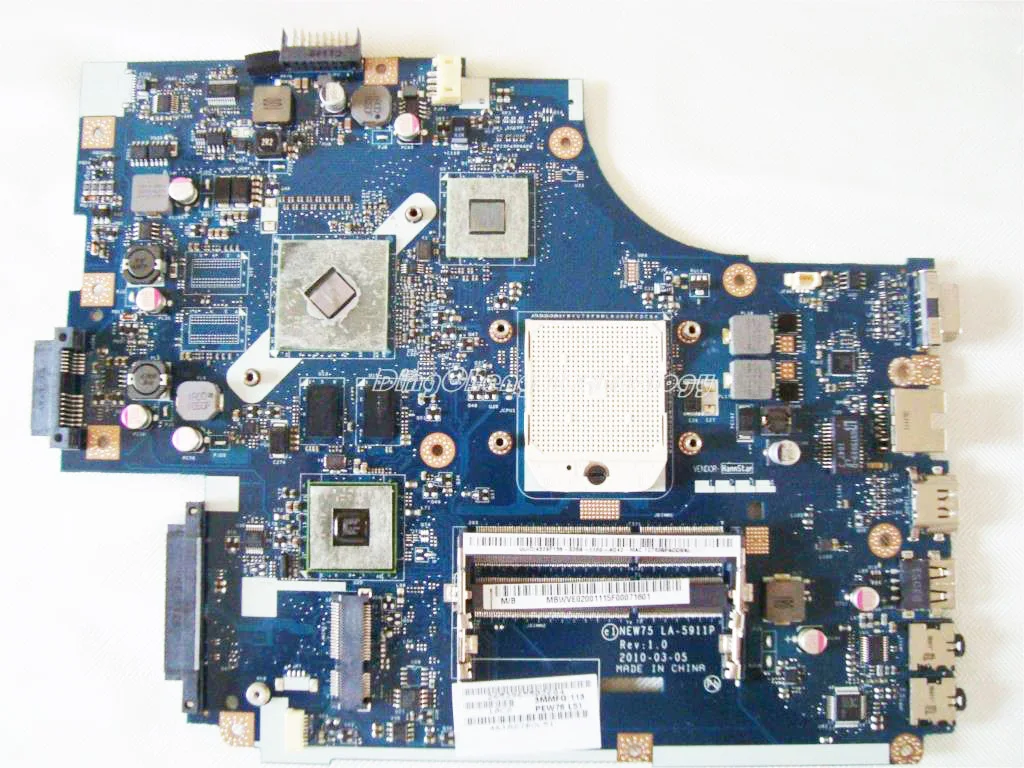 Ноутбук материнская плата для Acer Aspire 5552G 5551G NEW75 LA-5911P Мб. WVE02.001 MBWM602001 DDR3 HD6470M GPU