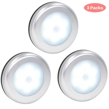 Светодиодный светильник с датчиком движения, ночные светильники, освещение для шкафа, зондирование человеческого тела, внутренние настенные светильники для кухни, коридора, лестницы