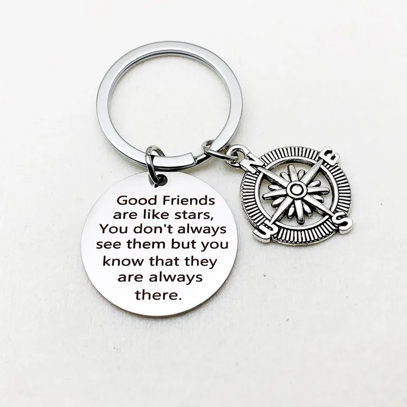 Оригинальный брелок Oeinin для ключей с надписью Good Friends | Украшения и аксессуары