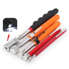 

1 Pc Telescopic Adjustable Magnetic Pick-Up Tools Telescopic Portable Magnet Pickup Tool With Light Mini Magnetically Scalable