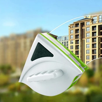 

netic Window Cleaner Double Side netic Glass Wiper Brush for 20-30mm Window with Replacement Cleaning Pads