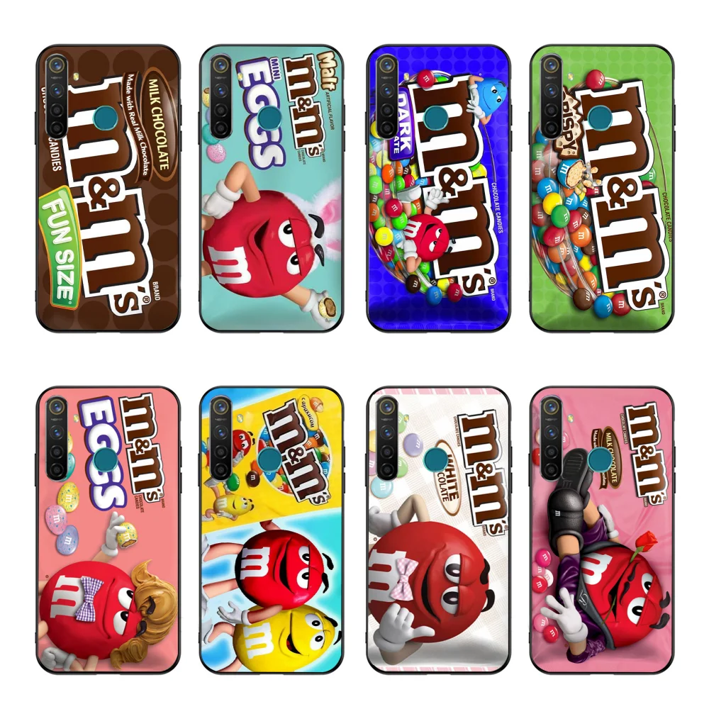 NBDRUICAI M & Ms шоколадный Мягкий Силиконовый ТПУ чехол для телефона OPPO Realme 5 3 2 Pro F7 F9 F11