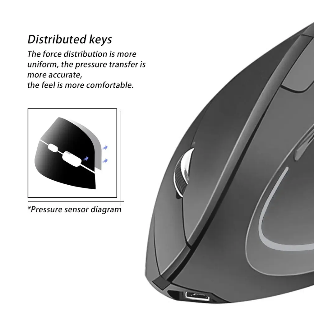 2.4G Vertical Fifth Generation Right Hand Wireless Mouse Fine Workmanship Comfortable Texture Ergonomic Design best wireless gaming mouse