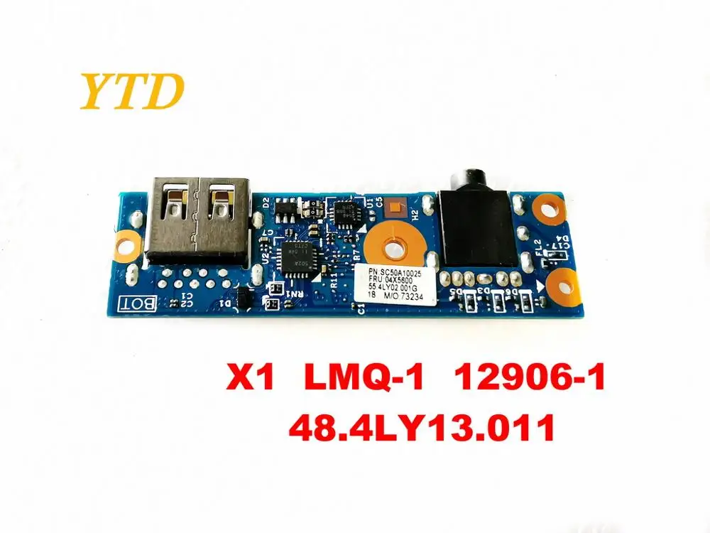 Для lenovo X1C звуковая плата USB X1 LMQ-1 12906-1 48.4LY13.011 протестирована хорошая