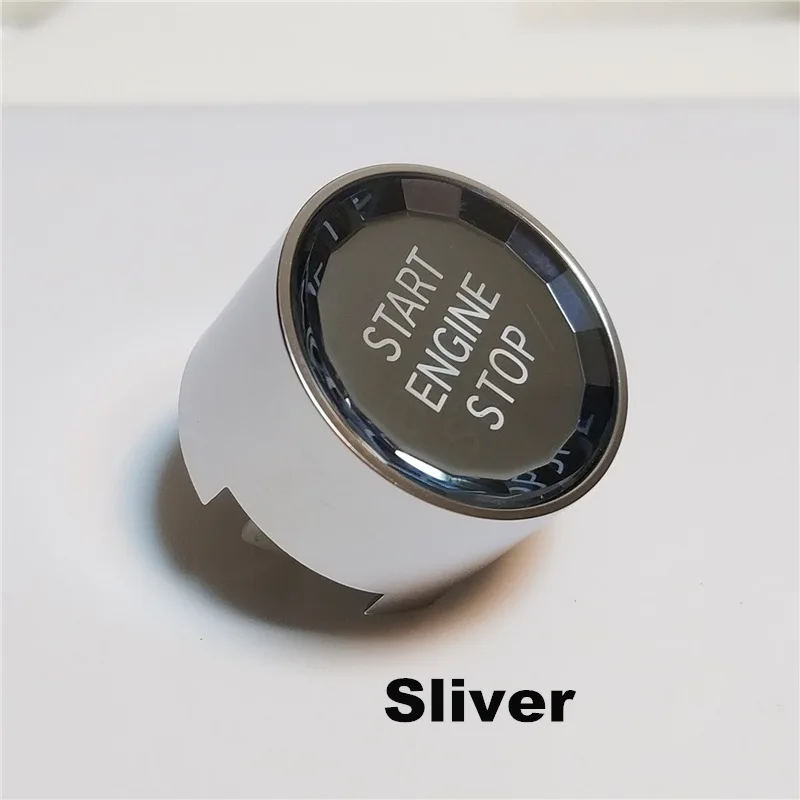 

Хрустальная крышка кнопки для BMW серии F F10 F20 F25 F30 F32 F34 G Series G30 G01 G02, замена двигателя, серебристого цвета