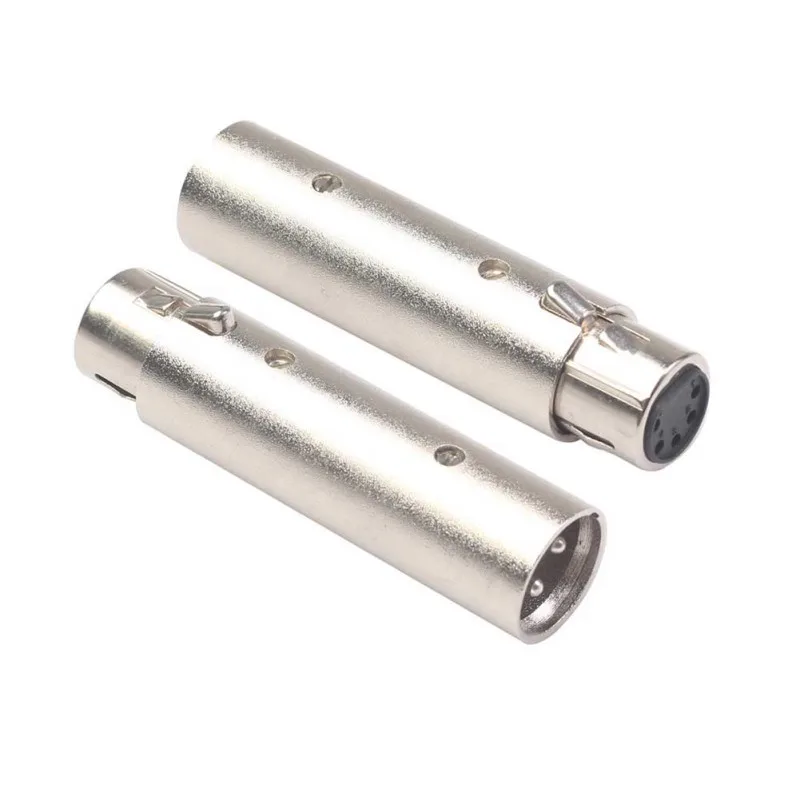 

Converter 3 Pin XLR Male To 5 Pin XLR Female Connector Adapter For Camcorder DMX Signal Light