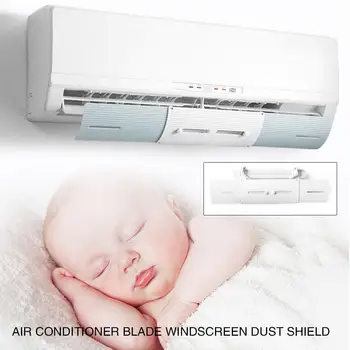

Plastic Retractable Durable Outlet Shutter Board Windguard Air Conditioner Wind Shield Office Restaurant Summer Hotel Bedroom