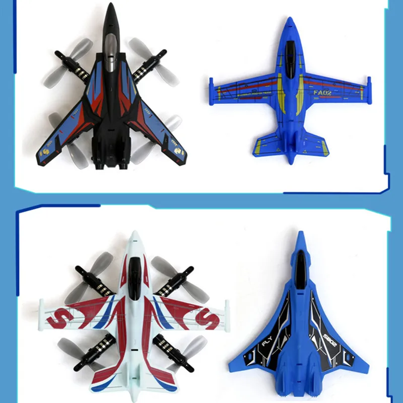 2.4G Electric RC Plane Toy High Simulation Fixed Wing Fighter Aricraft Anti-Crash Dual Plane Body Aircraft Kid Boy RC Toy Gift 5