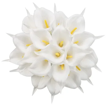 

10pcs PU mini calla lily imitation flower feel flower fake flower wholesale wedding home photography decoration
