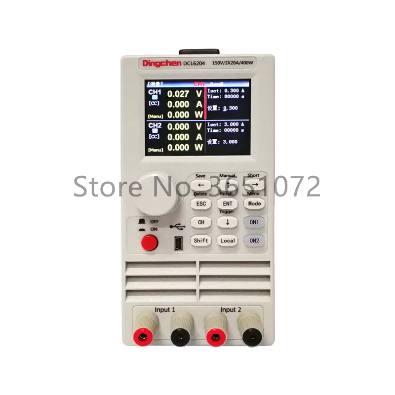 

DCL6204 Double Channel Programmable DC Electronic Load 400W 150V 2*20A