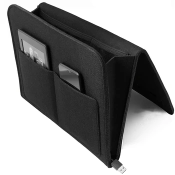 

Felt Storage Bag, Bedside Hanging Bag, Laptop Holder, for Night Hanging Storage Organizer, Remote Holder,The Night Caddy