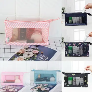 

Travel Cosmetic Makeup Bag Toiletry Case Hanging Pouch Wash Organizer Storage Mesh See Through Bags