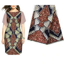 Хлопок Африканский батик ткань Новинка 6 ярдов DIY шитье Анкара настоящий голландский воск ткань для женщин вечернее платье