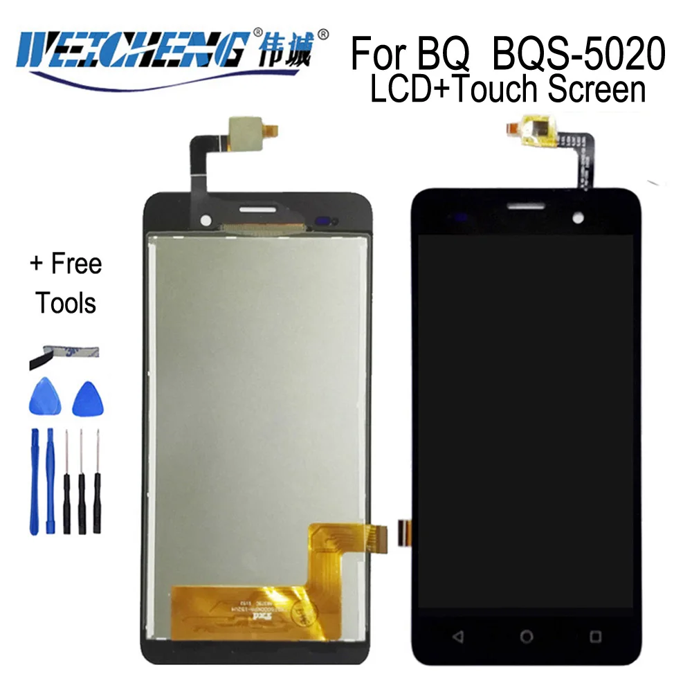 

100%Tested High Quality LCD Display For BQ BQS-5020 BQS 5020 Strike LCD Display With Touch Screen Digitizer Assembly+Tools