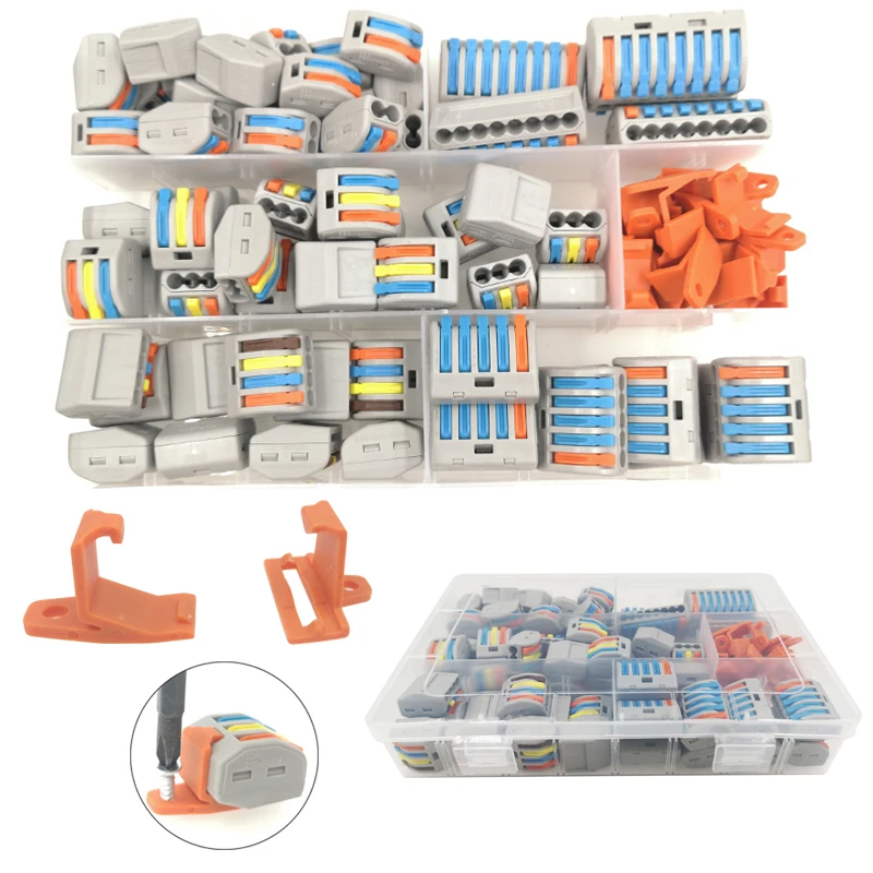 

teminal blocks fast electrical cable wire connector set box universal compact block lighting for 3 room hybrid quick conector