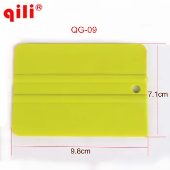 

10pcs QG-09 Soft Plastic Green color Car vinyl Film sticker wrapping Scraper squeegee tools size 9.8cm*7.1cm Fast free shipping