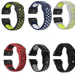 Quick Fit спортивные силиконовые часы ремешок для Garmin Fenix 3/Fenix 5X/Fenix 5X Plus браслет Fenix 5X26 мм резиновый ремешок для часов